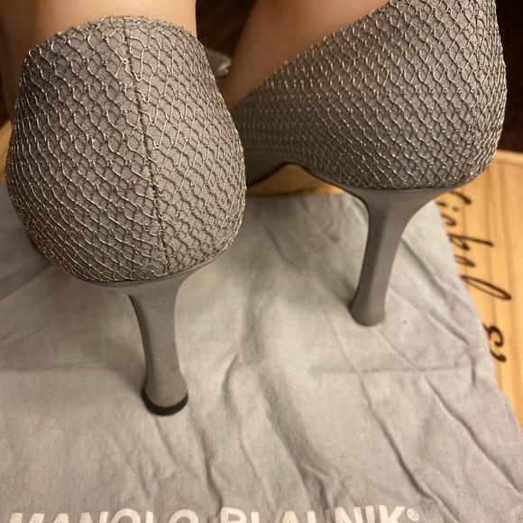 Manolo Blahnik Rhinestone Studded Heels - Picture 12 of 12